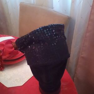 Glentax Black Sequin Hat